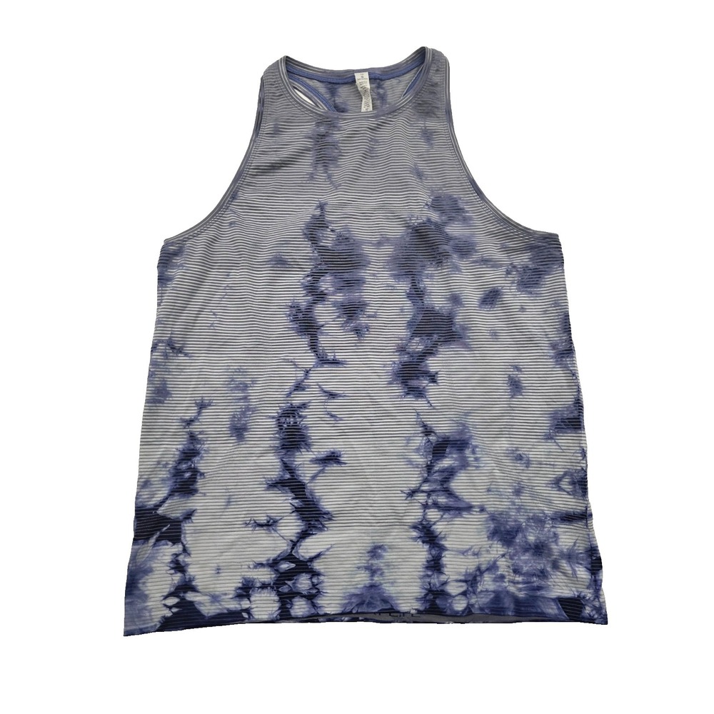Lululemon Shibori Stripe Midnight Orchid Swiftly Tech High Racerback Tank 2.0 12